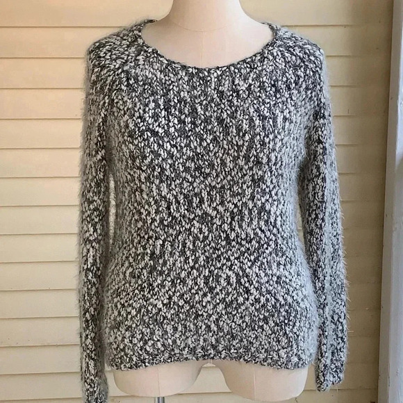 Buffalo David Bitton Sweaters - Buffalo David Bitton Super Soft Sweater Black Gray Tweed Look Sz XL Academia